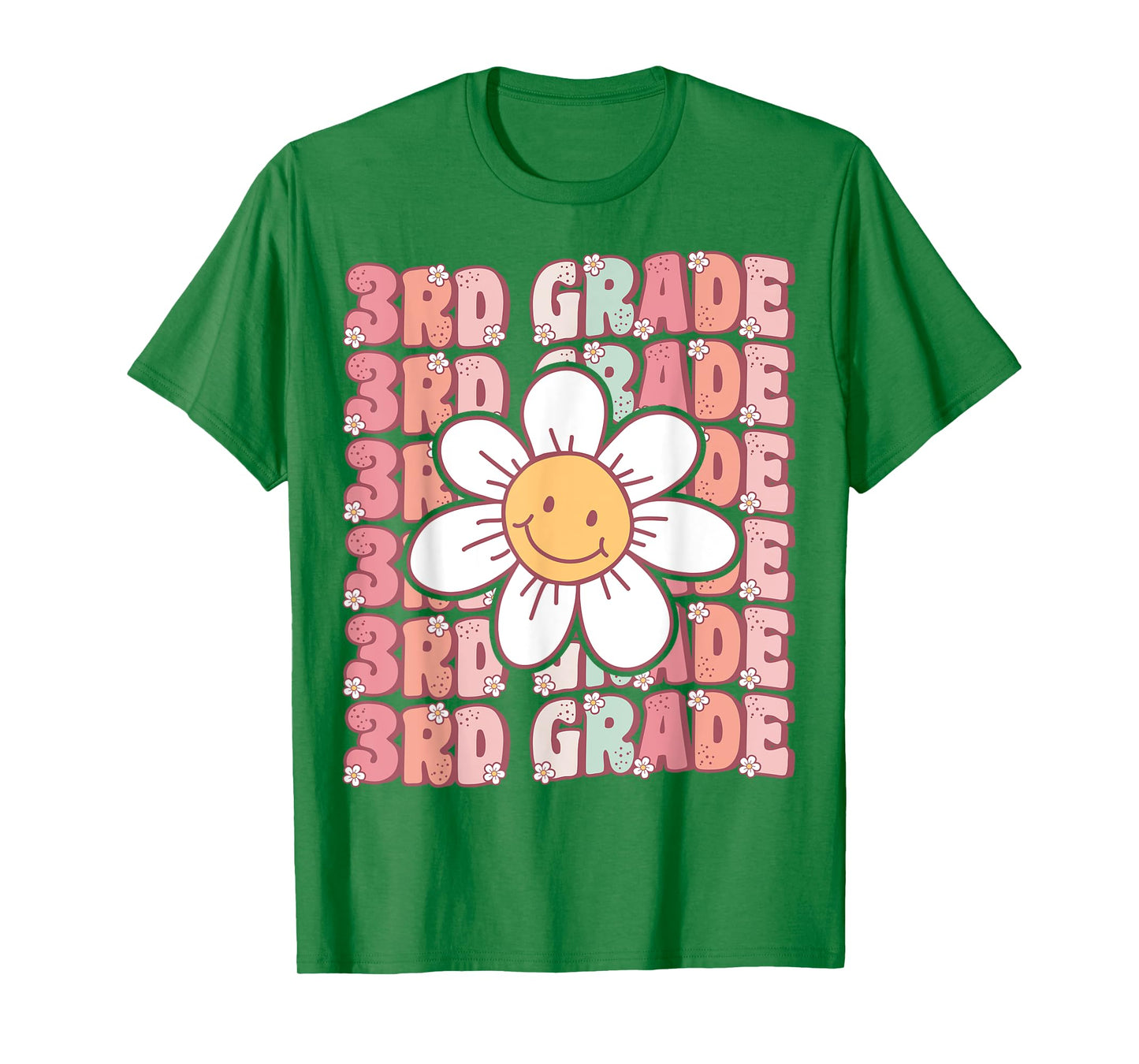 70s Groovy 3rd Grade Back To School First Day of Third Grade T-Shirt