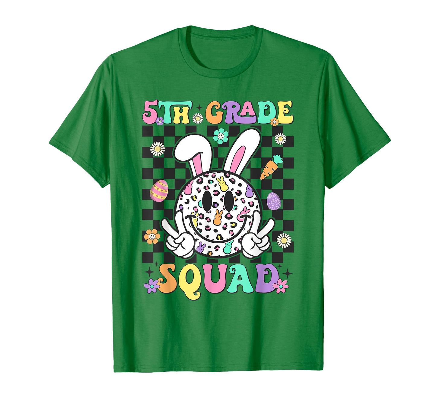 5th Grade Squad Rabbit Bunny Easter Day Teacher Student T-Shirt