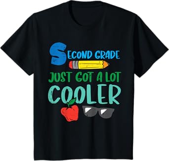 Kids Second Grade Just Got Cooler 2nd First Day Of School Boys T-Shirt