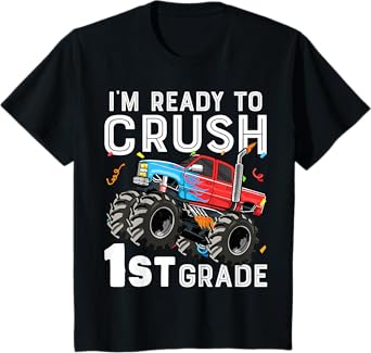 Kids First Day of First Grade I'm Ready To Crush 1st Grade Boys T-Shirt