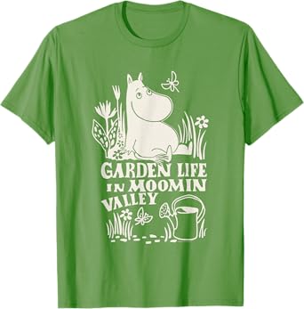 Moomin Garden Life Nature Scene T-Shirt