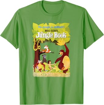 Disney The Jungle Book Retro Movie Poster T-Shirt