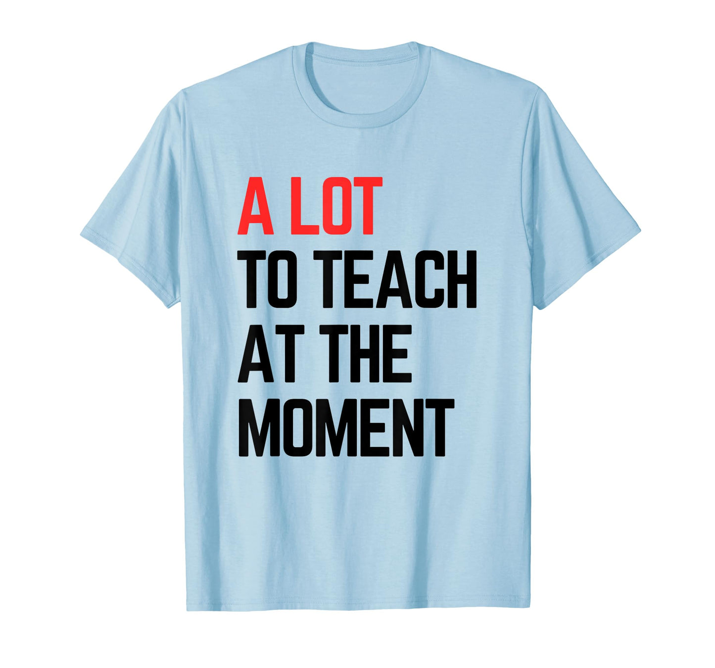 A Lot to Teach at the Moment Vibes, Inspiring Lessons Moment T-Shirt