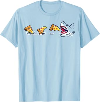 Pizza Shark 8-Bit T-Shirt
