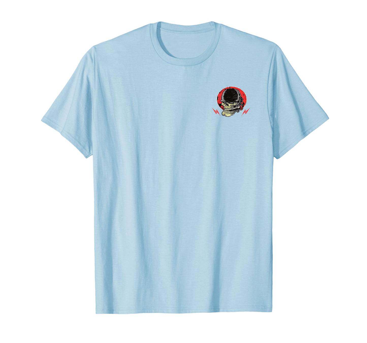2 Side I Do What My Wife's Want Funny Skull Husband Military T-Shirt