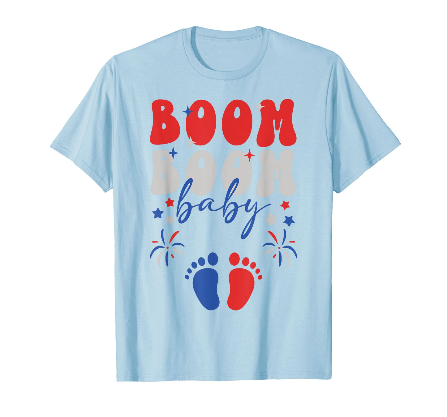 4th of July Baby Announcement 4th of July Pregnancy Reveal T-Shirt