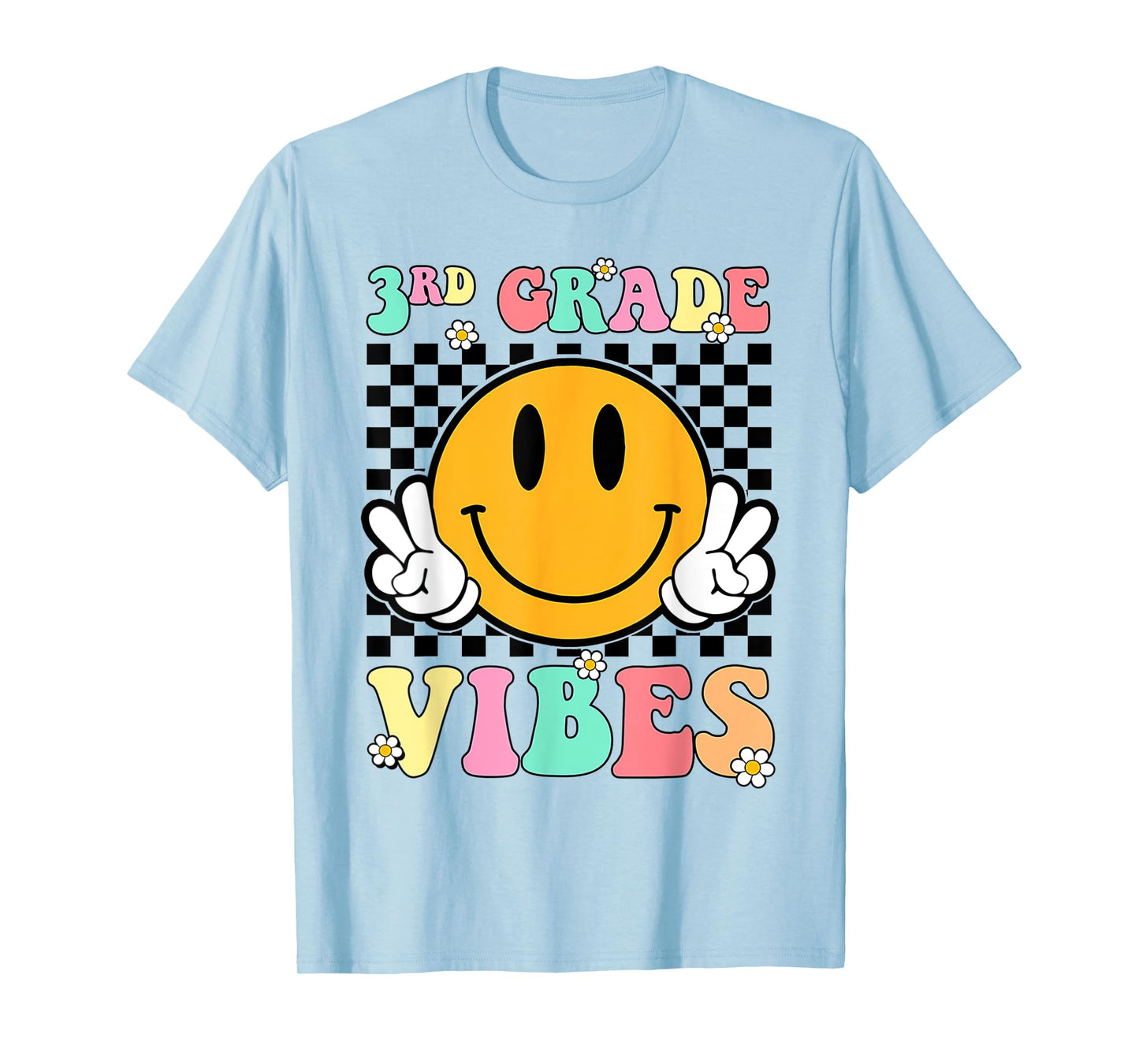 3rd Grade Vibes Back To School First Day Teachers Kids T-Shirt