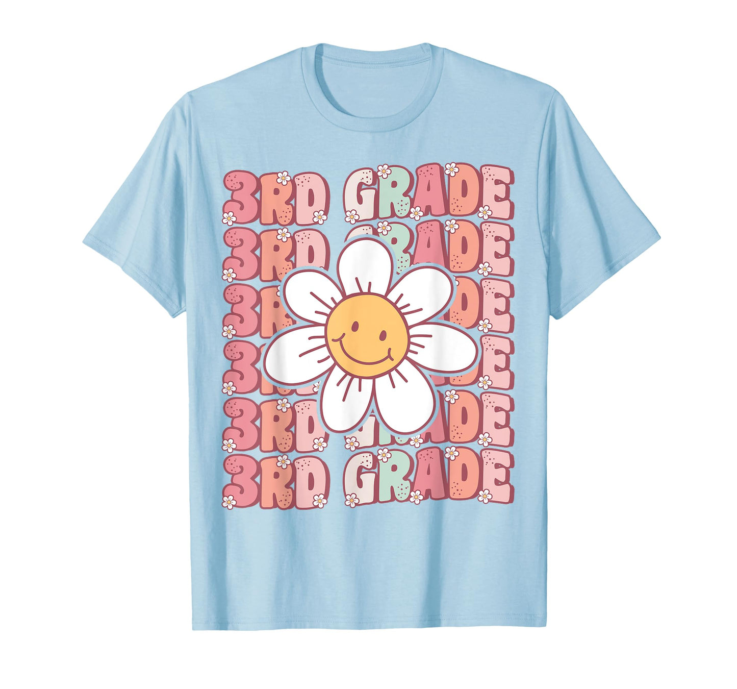 70s Groovy 3rd Grade Back To School First Day of Third Grade T-Shirt