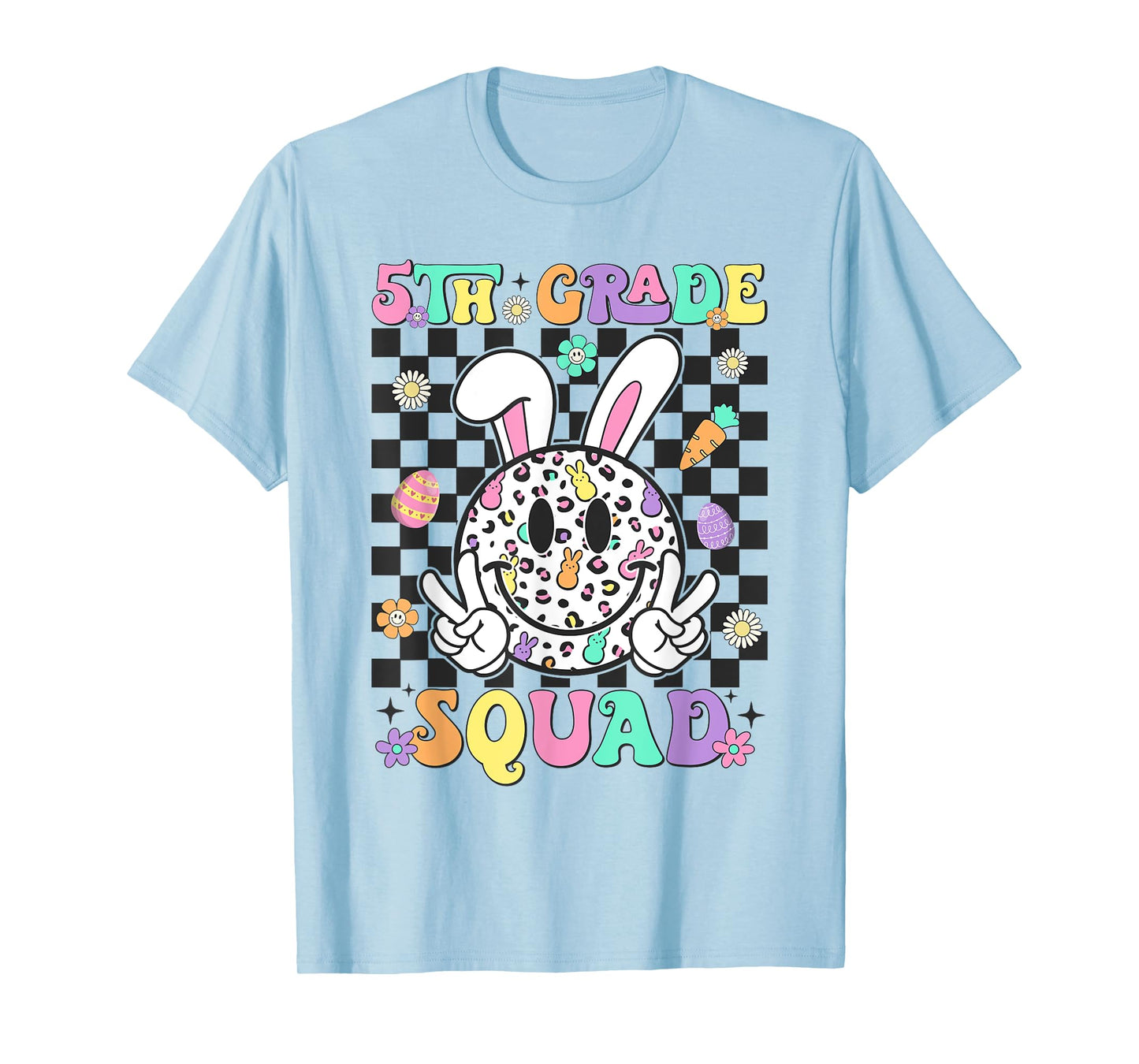 5th Grade Squad Rabbit Bunny Easter Day Teacher Student T-Shirt