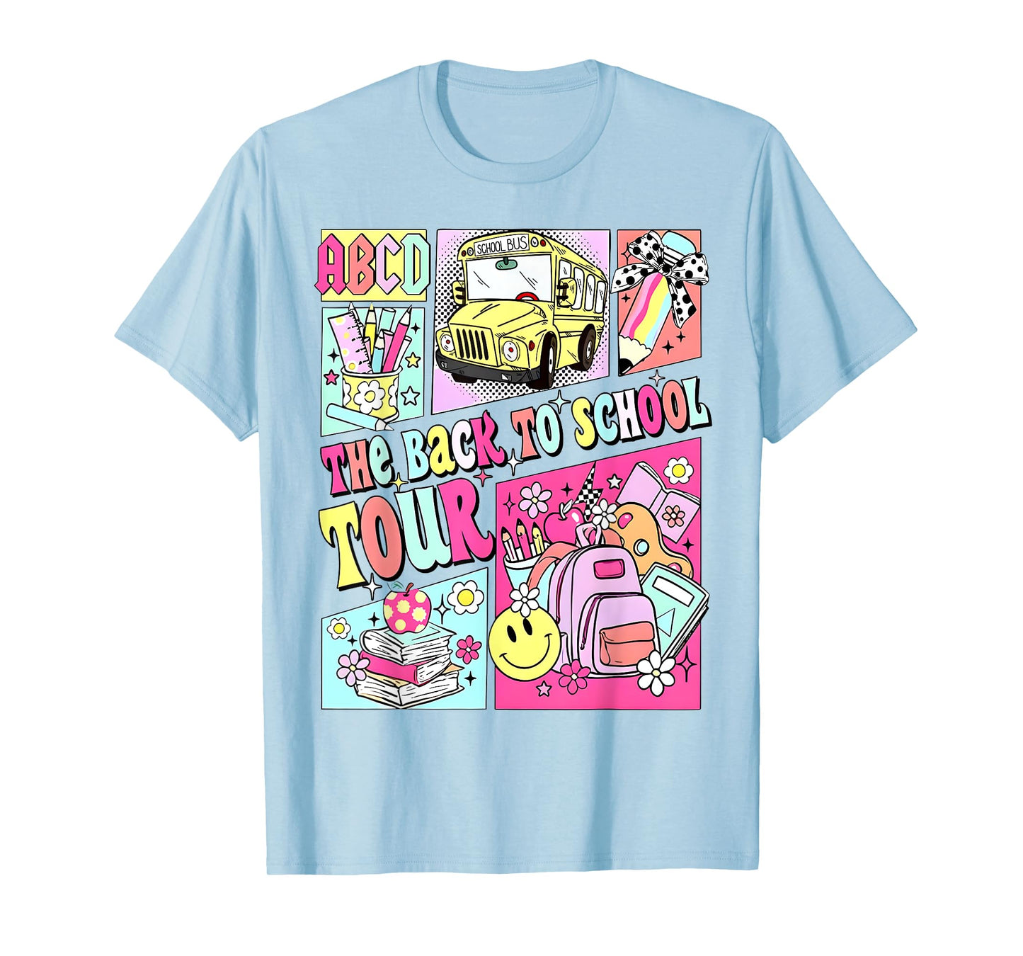 ABCD The Back To School Tour Teacher First Day Of School T-Shirt