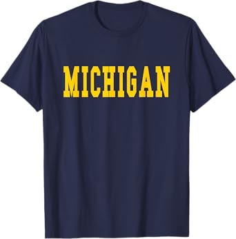 Michigan - Throwback Design - Classic T-Shirt