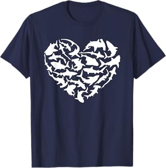 Shark Heart I Love Sharks Shark T-Shirt