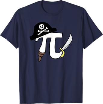 PIrate Pi funny Pirate Pi Math Pi Pun T-Shirt