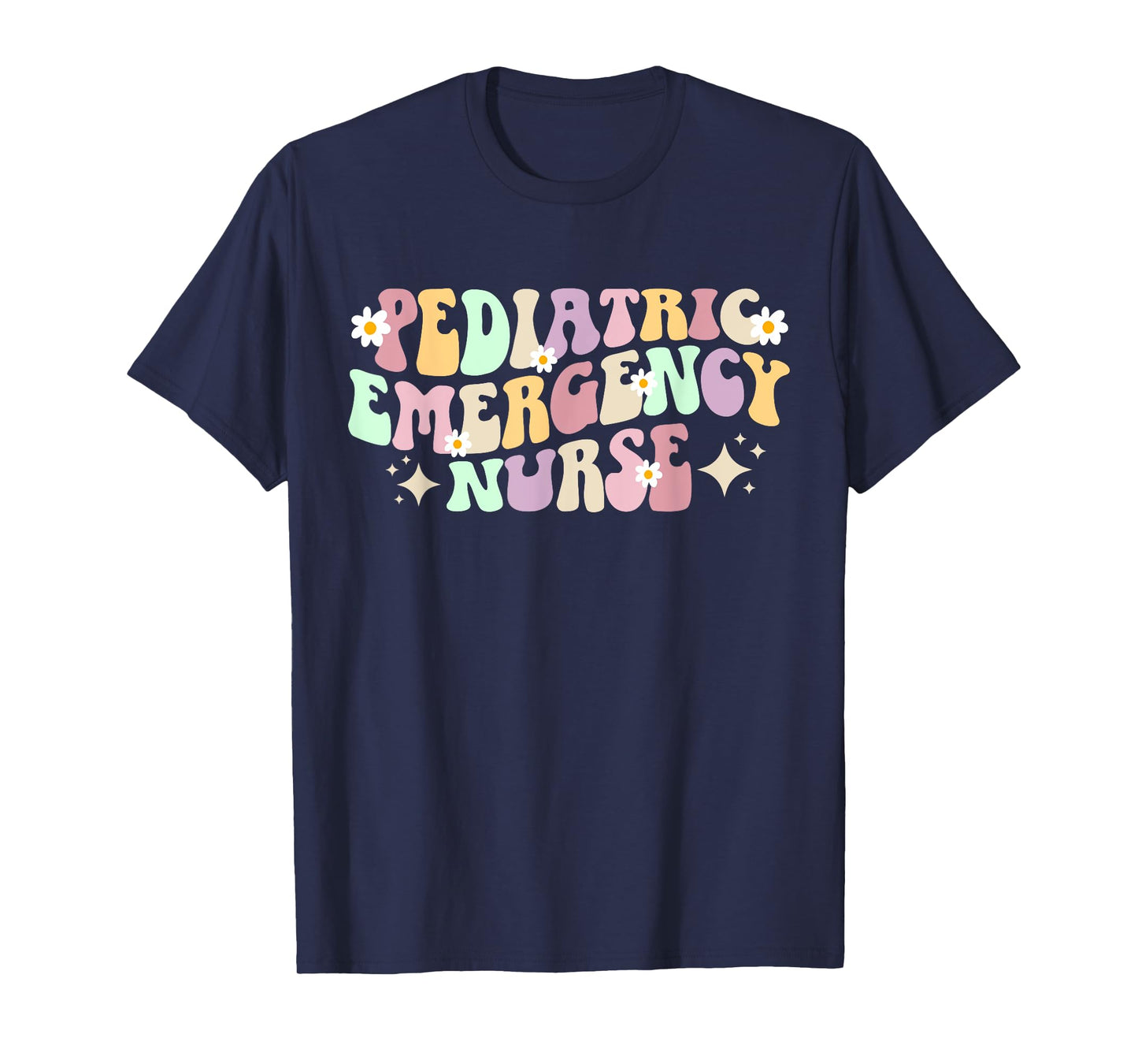 Pediatric Emergency Nurse Groovy Peds ER Nurse T-Shirt