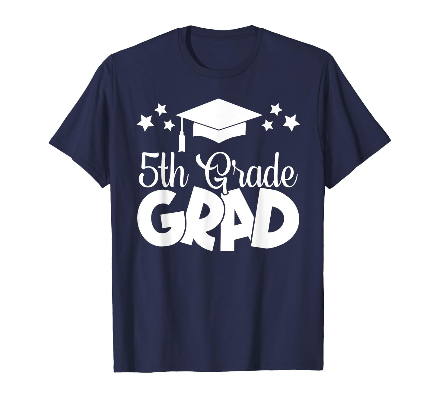 5th Grade Grad 2024 Gifts Boys Girls Graduation Cap, Gown T-Shirt