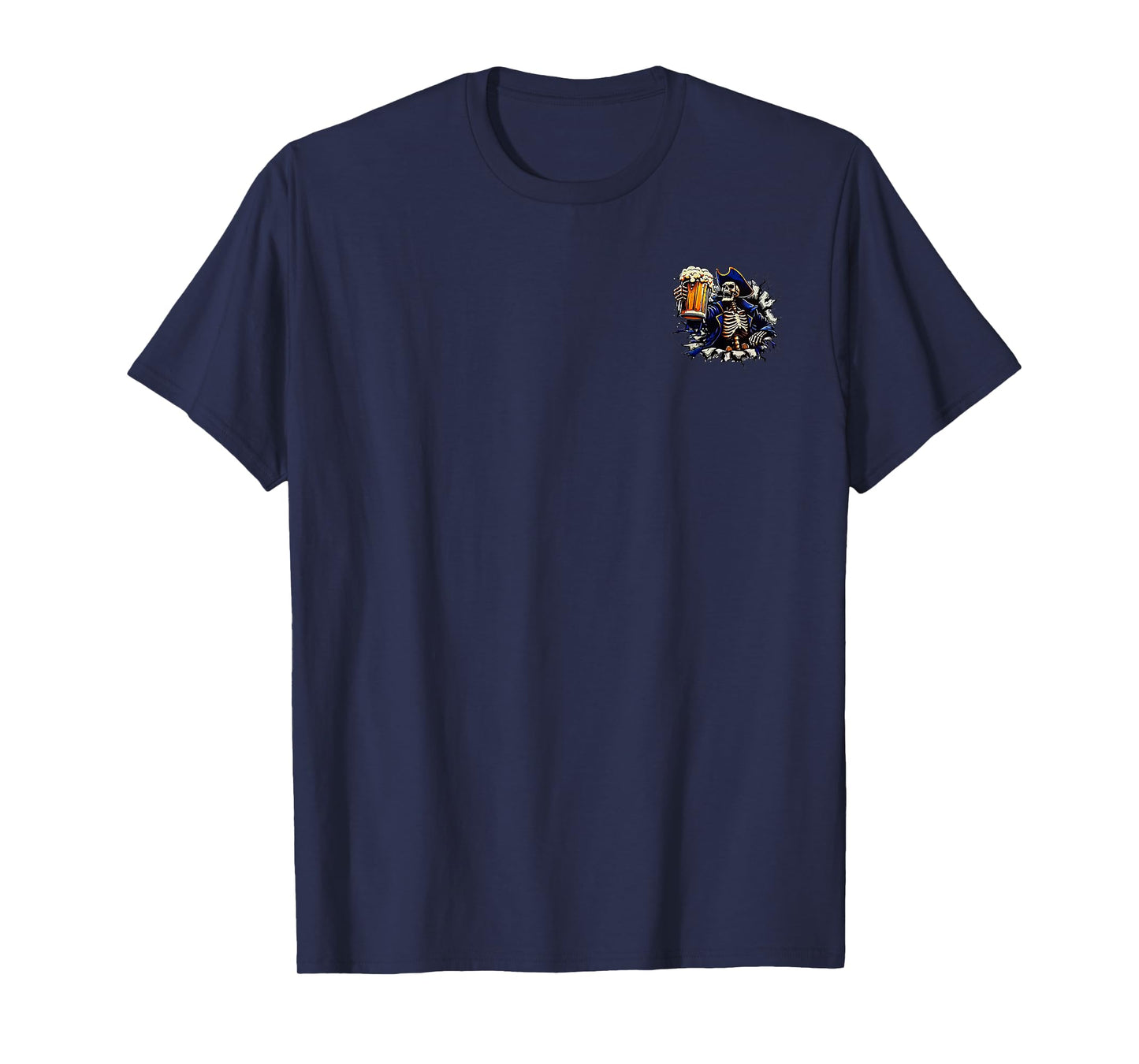 2 Side The Devil Whispered to Me I'm Coming for You Skeleton T-Shirt