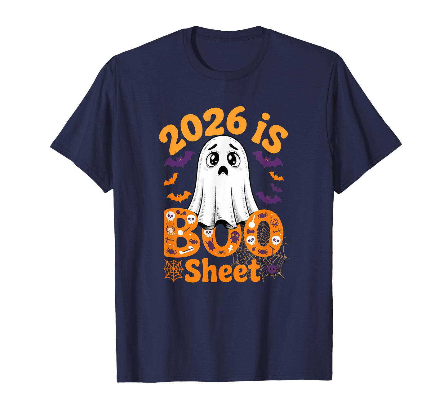 2026 is Boo Sheet Boo Ghost Halloween Costume Boring T-Shirt