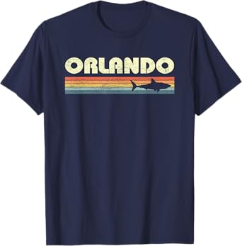 Orlando Florida Vintage Shark Souvenir T-Shirt