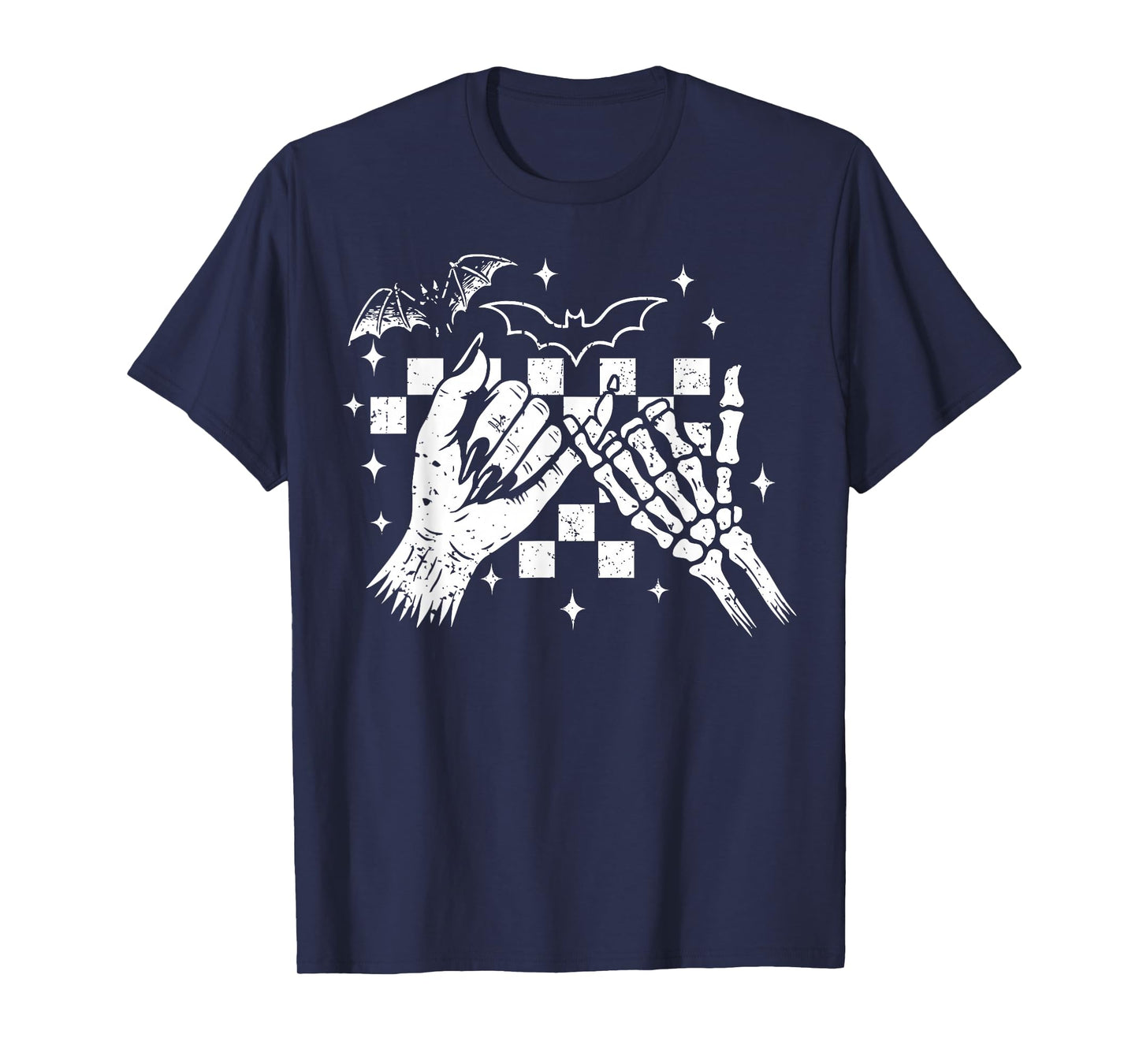 Halloween Gothic Pinky Promise Skeleton Hands Best Friend T-Shirt