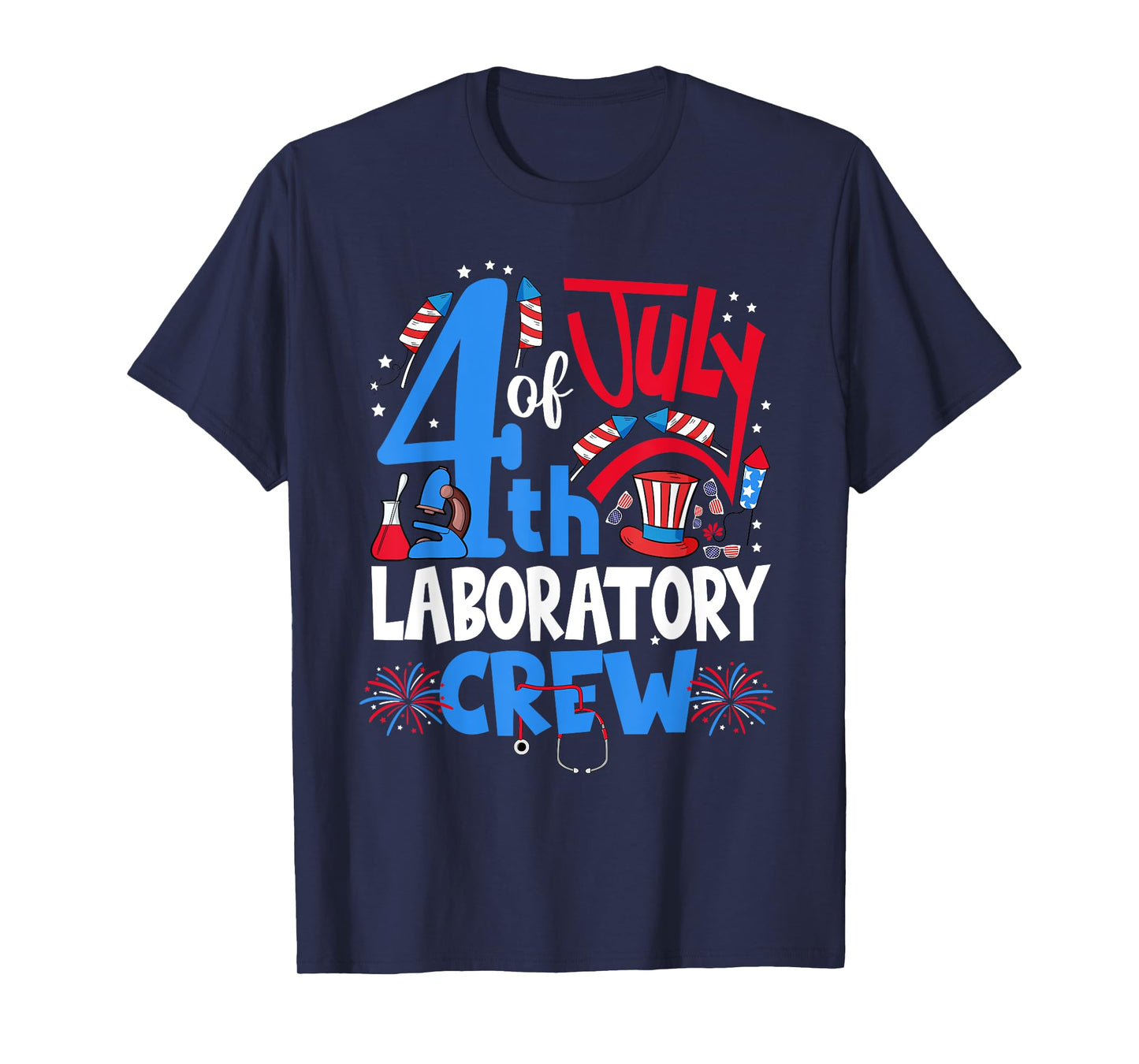 4th Of July Laboratory Crew Laboratory Tech 4th Of July T-Shirt for Women Men