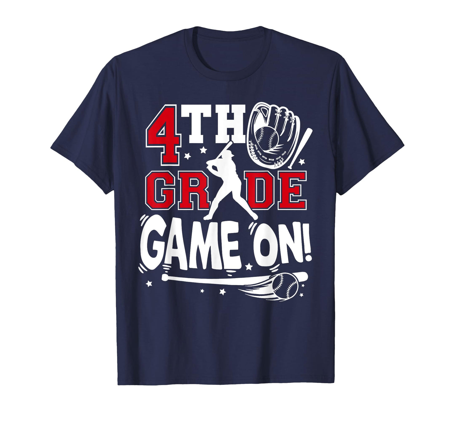 4th Grade Game On First Day of School Baseball Fourth Grade T-Shirt