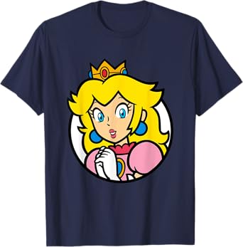 Super Mario Bros Princess Peach Nintendo Portrait T-Shirt
