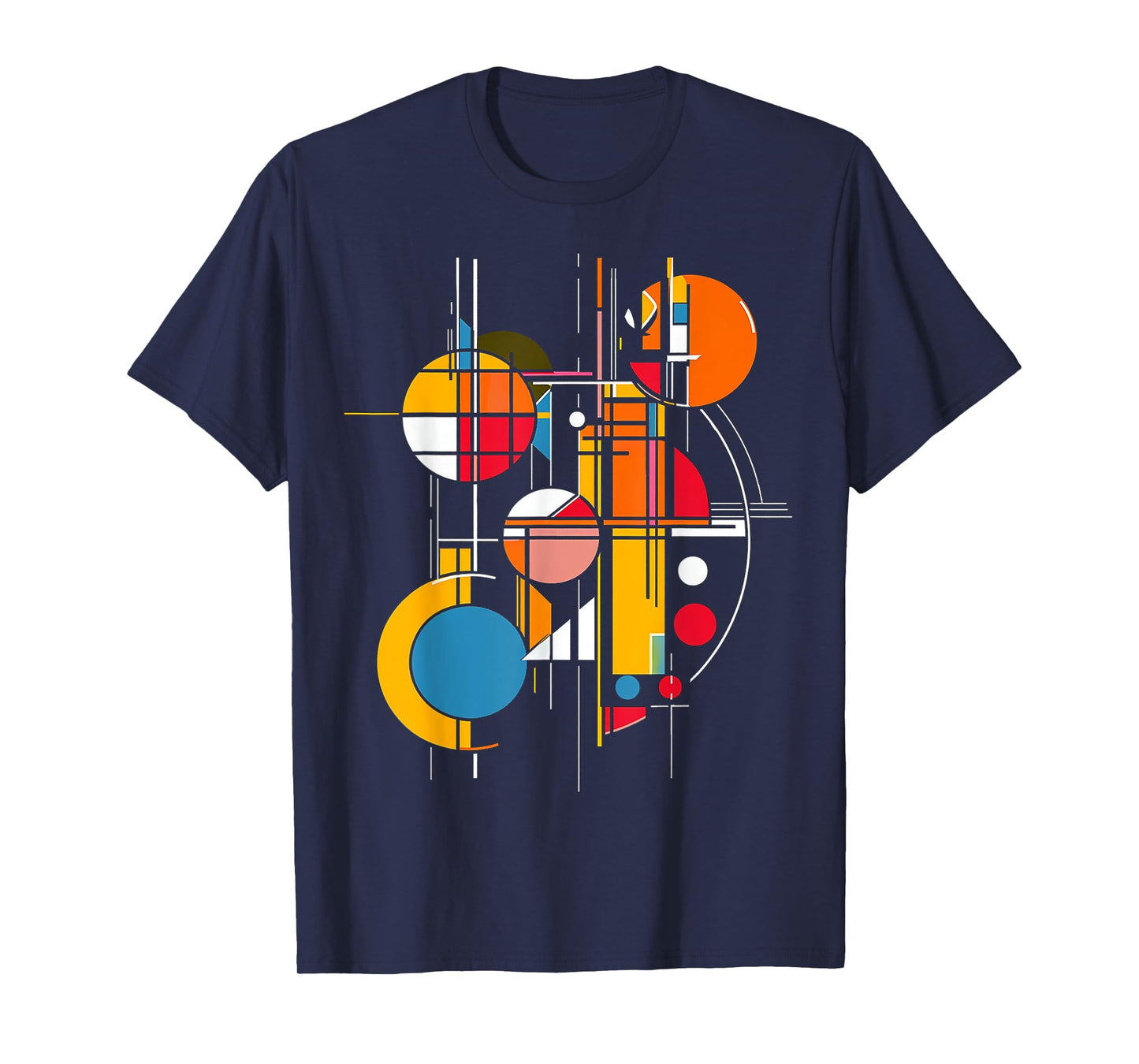 @rtY Abstract Geometric Colorful Artwork Graphic T-Shirt, Small