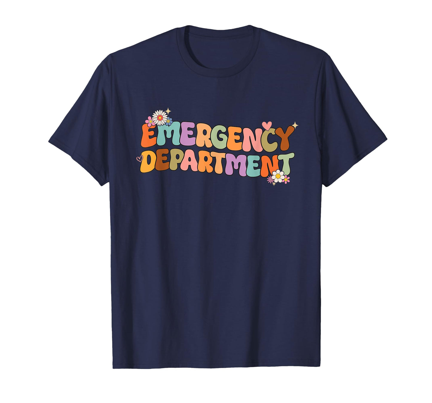 Groovy Emergency Nurse ED Nurse ER Emergency Department T-Shirt