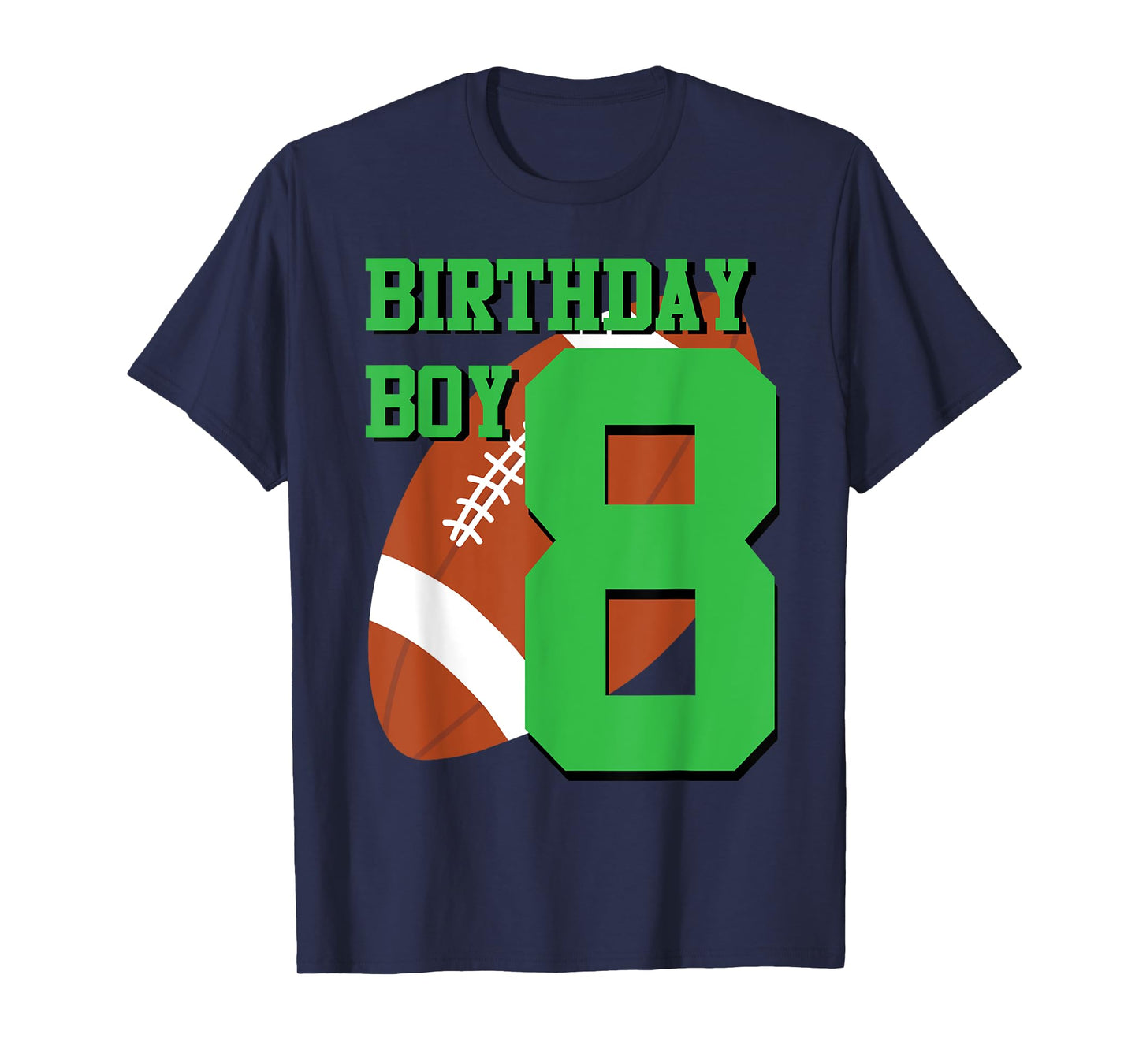 8th Birthday Football Boy Shirt | 8 year old Field Players T-Shirt