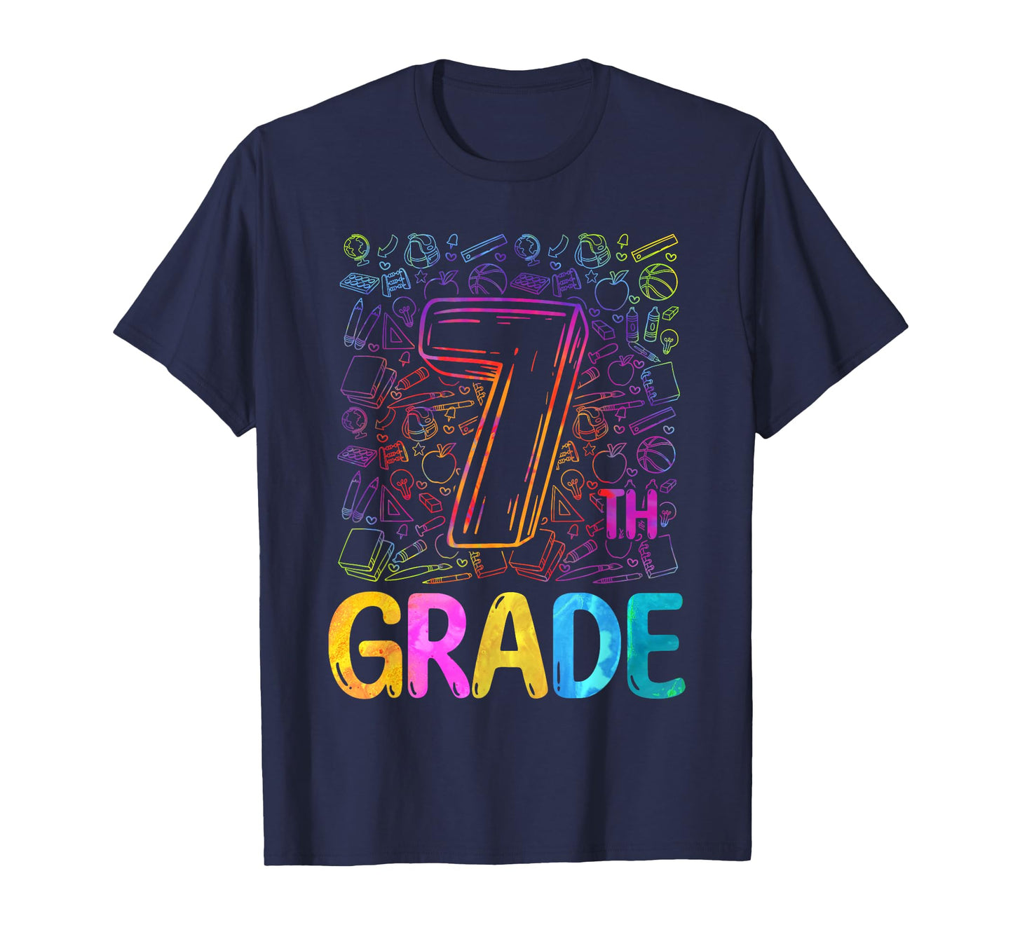 7th Grade Typography Team Seventh Grade Back To School Kids T-Shirt
