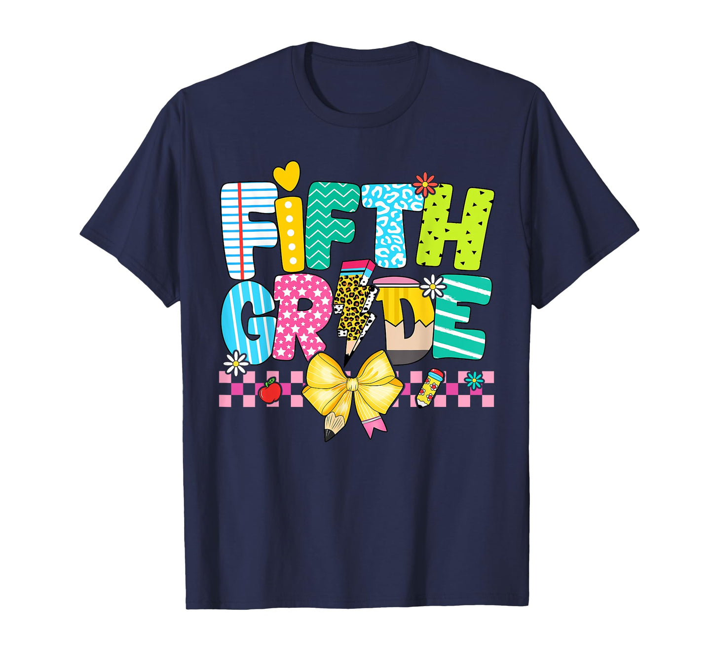 5th Grade For Girl Boys Teacher Fifth Grade Back to School T-Shirt
