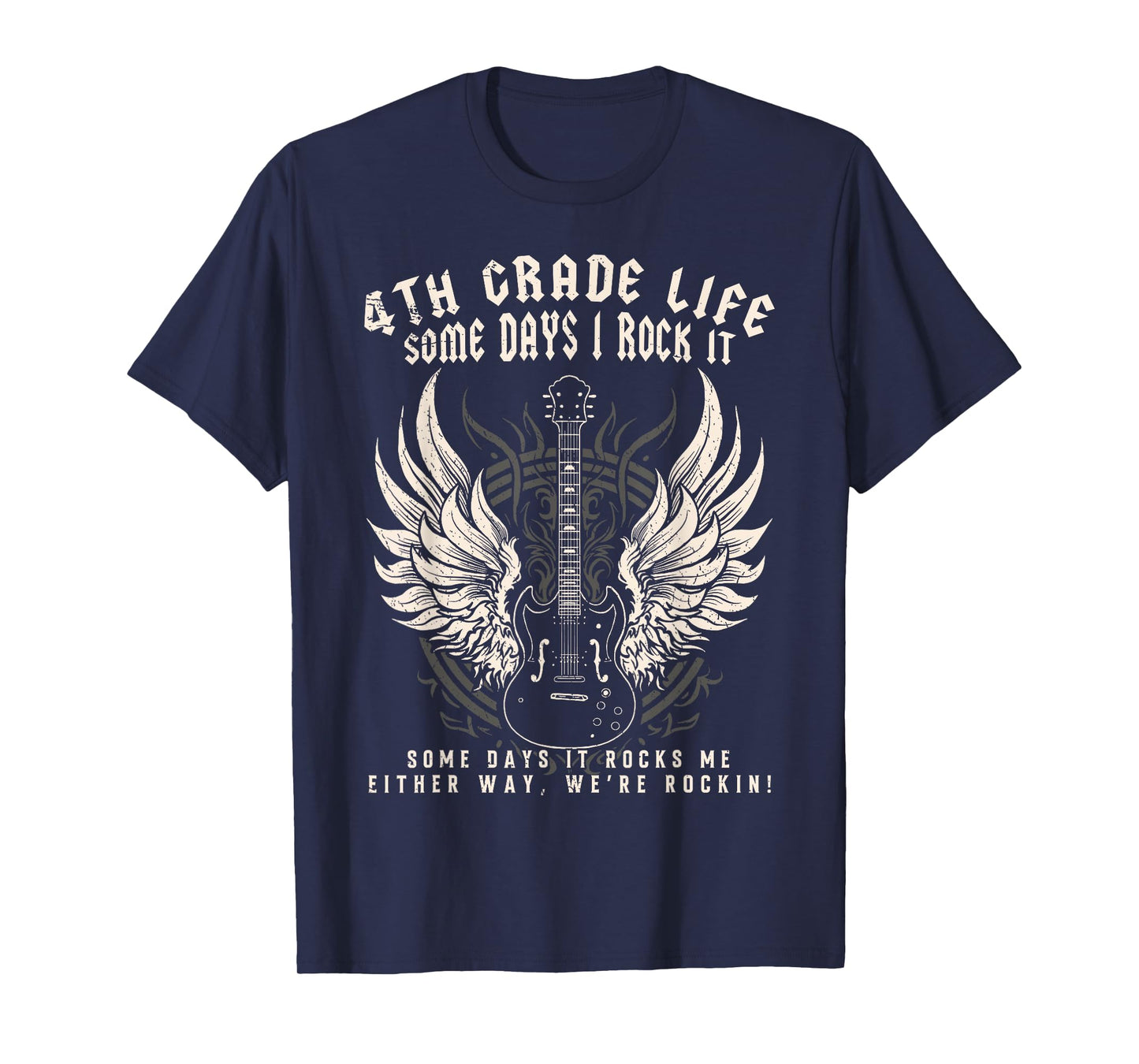 4th Grade Teacher Some Days I Rock It Middle School Teacher Men Women Kids T-Shirt