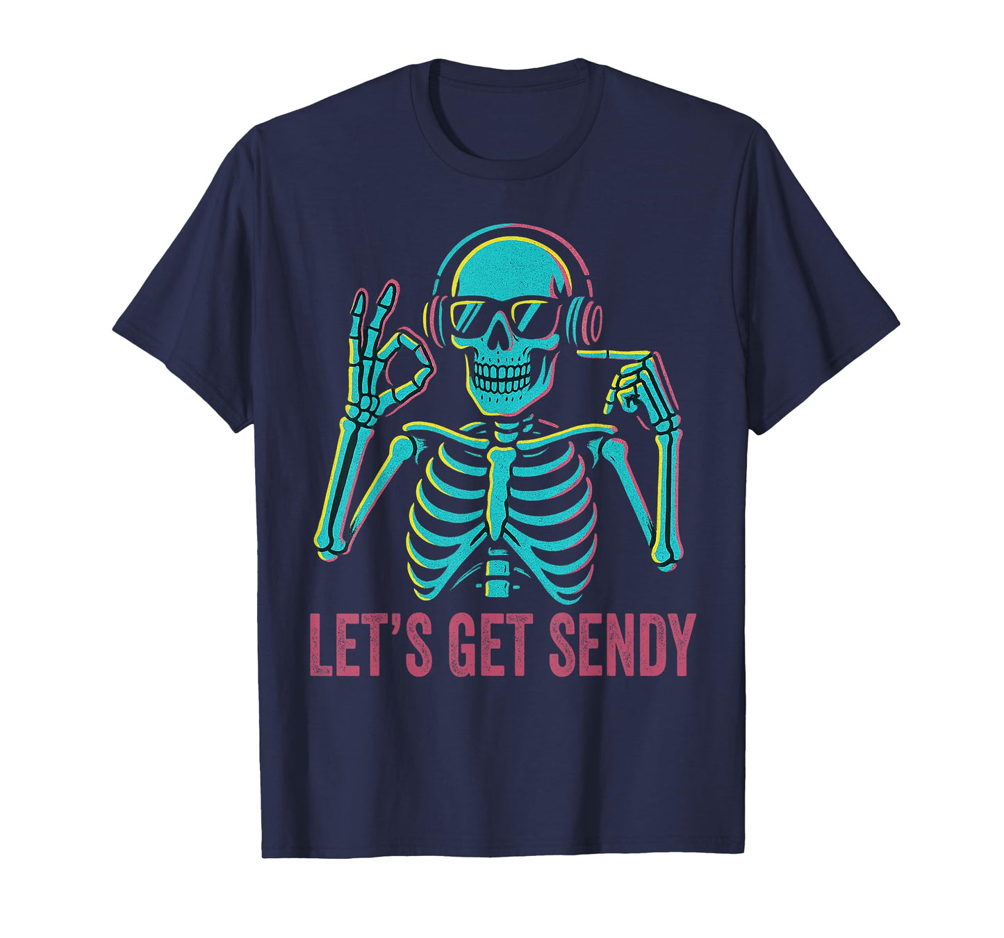 67 Emote Skeleton Six Seven Let's Get Sendy 67 Meme Funny 67 T-Shirt