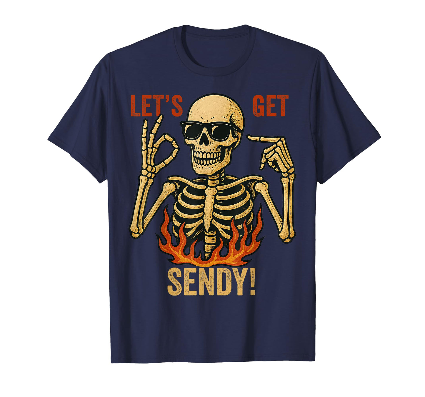 67 Emote Skeleton Six Seven Let's Get Sendy 67 Meme Funny 67 T-Shirt