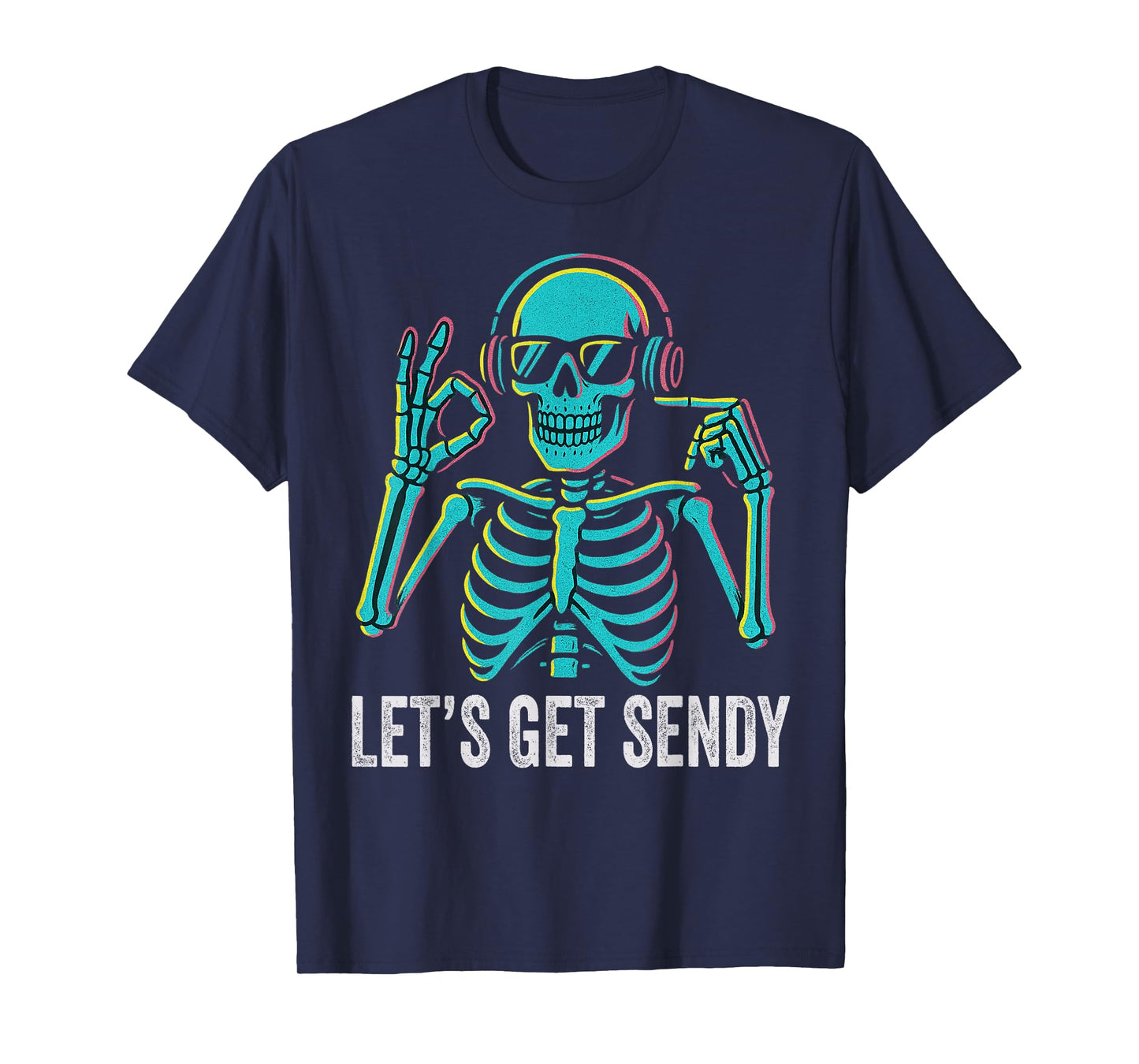 67 Emote Skeleton Six Seven Let's Get Sendy 67 Meme Funny 67 T-Shirt