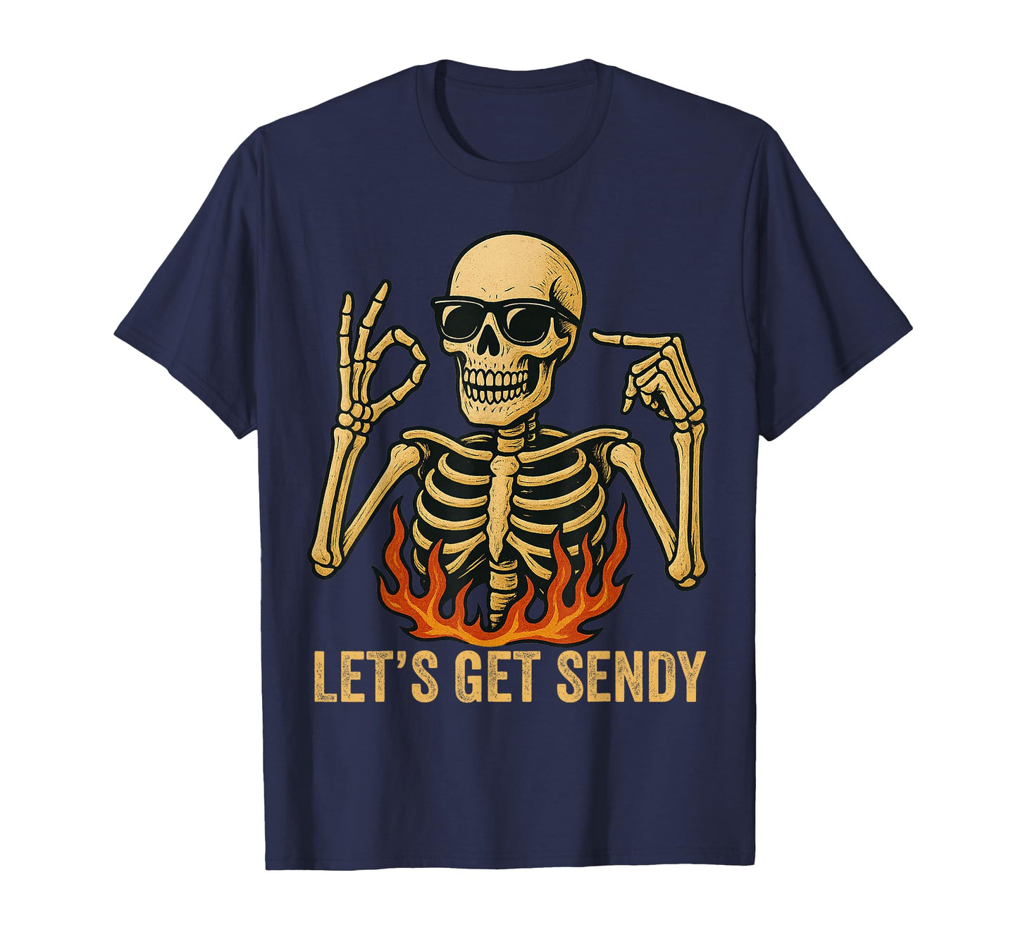 67 Emote Skeleton Six Seven Let's Get Sendy 67 Meme Funny 67 T-Shirt