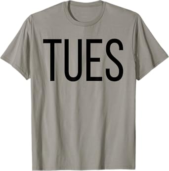 Tuesday T-Shirt Days of the Week T-Shirts, Costume Shark Set T-Shirt
