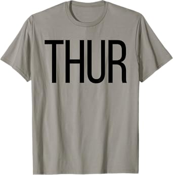 Thursday T-Shirt Days of the Week T-Shirts, Costume, Shark T-Shirt