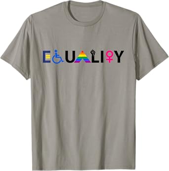 "EQUALITY" Equal Rights LGBTQ Ally Unity Pride Feminist T-Shirt