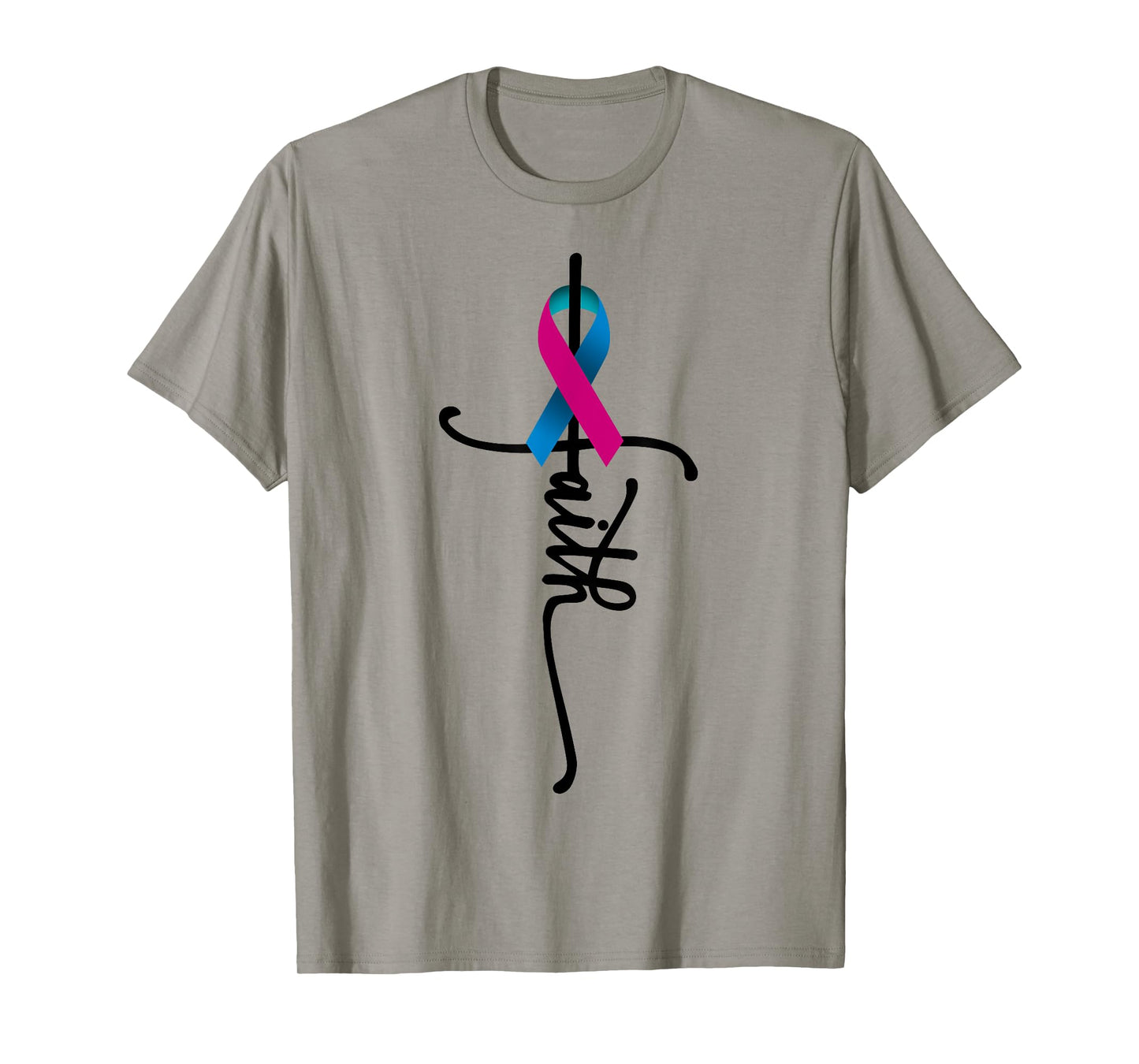 Thyroid Cancer Faith Thyroid Cancer Awareness Support T-Shirt