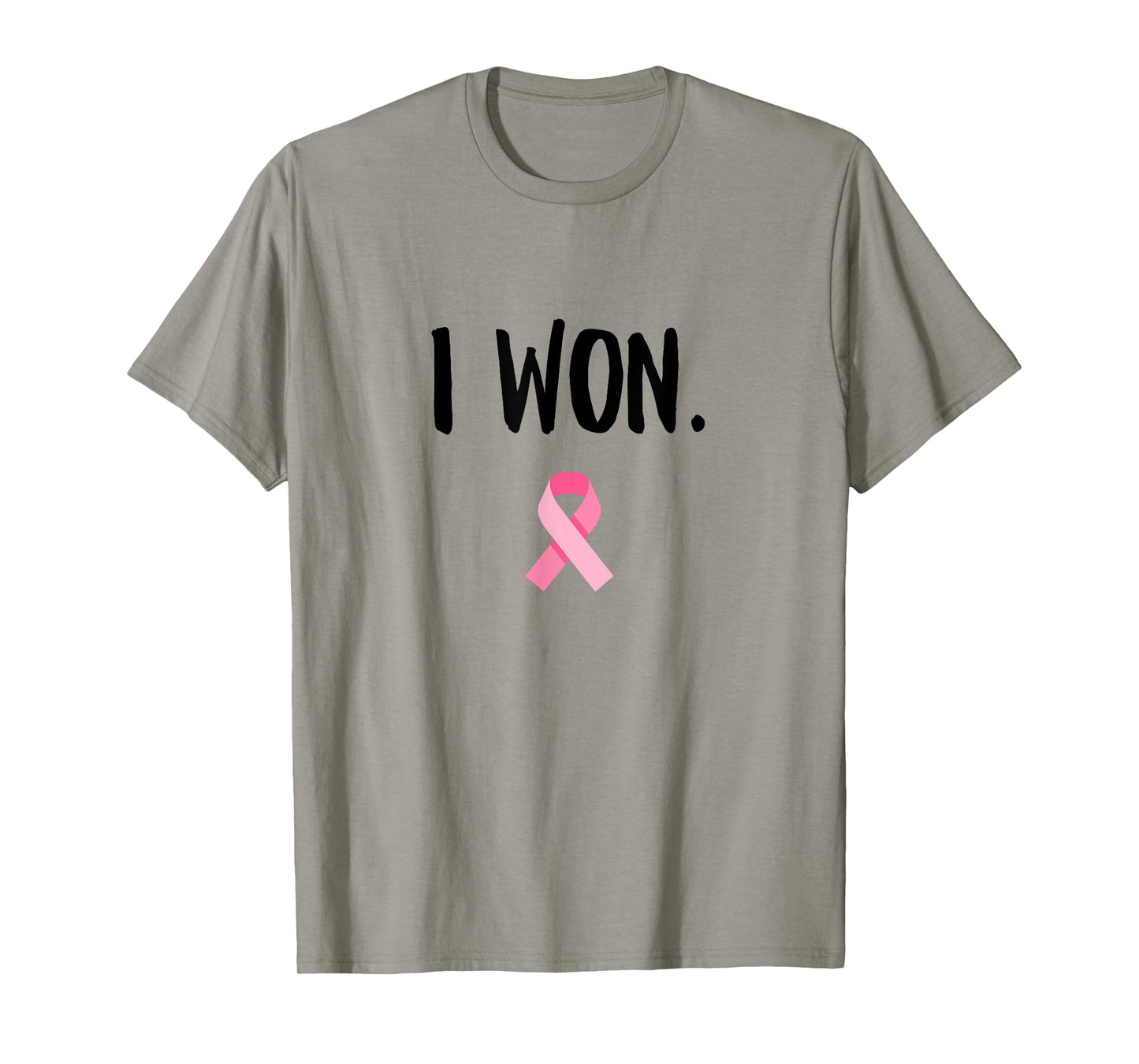 I Won Pink Ribbon Survivor Breast Cancer Awareness T-Shirt