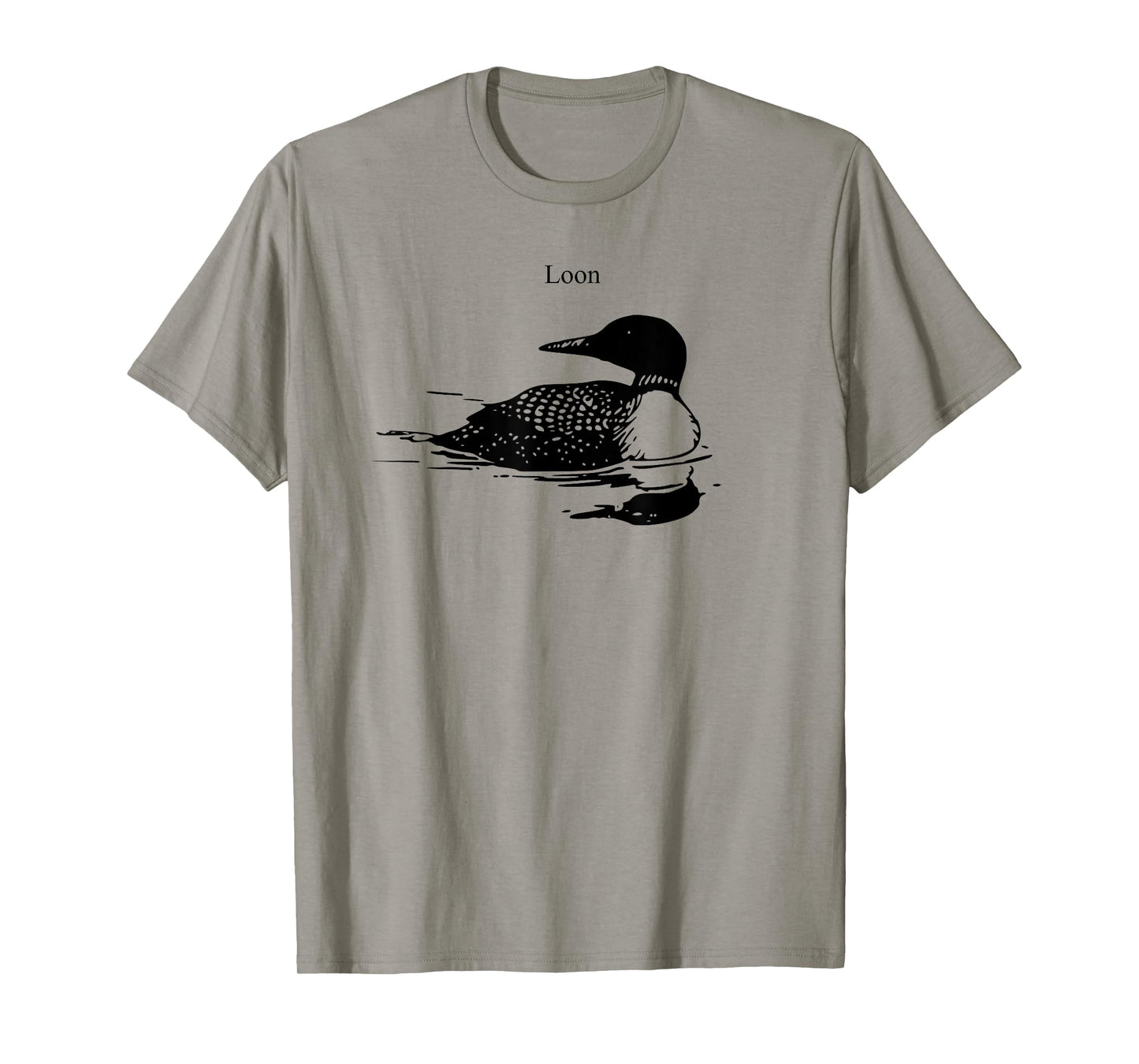 Northern Loon Bird Lover Art Illustration T-Shirt
