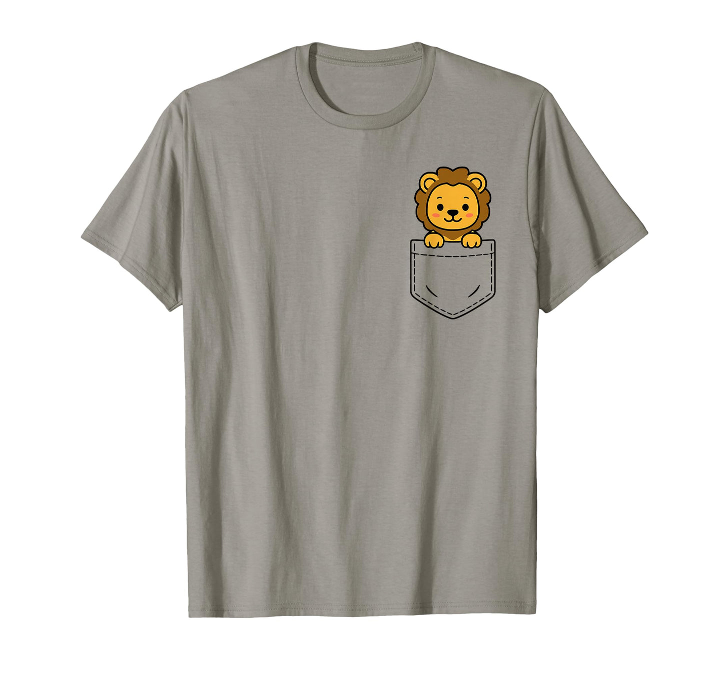 Cute Baby Lion Pocket Pal Funny Lion Cub Safari Animal T-Shirt