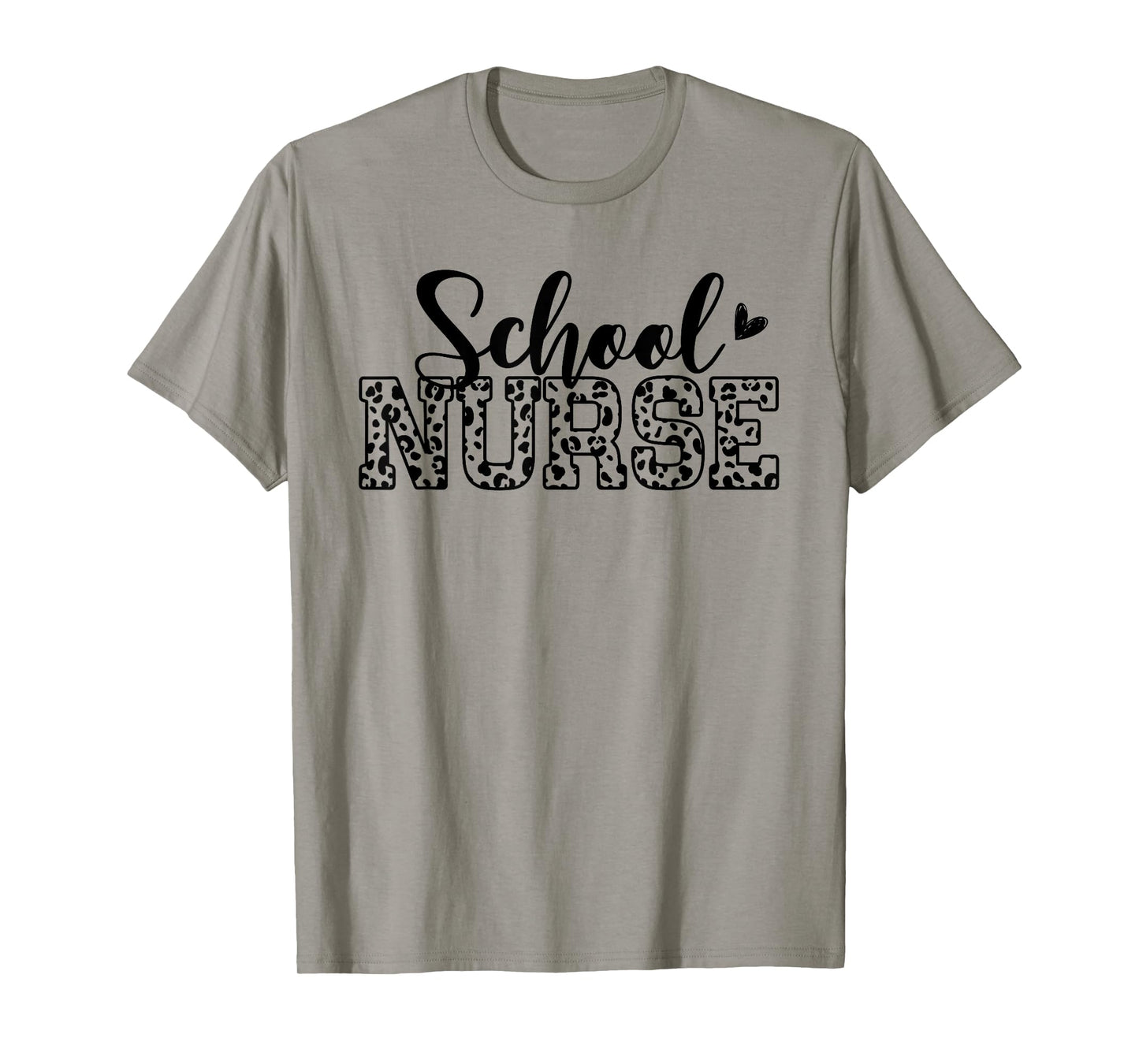 Womens School Nurse Leopard Print Nursing Nurse Day Week T-Shirt