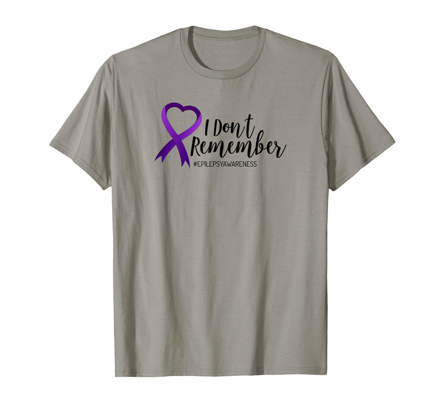 I Don't Remember Epilepsy T Shirt for Men Women Kids Ribbon
