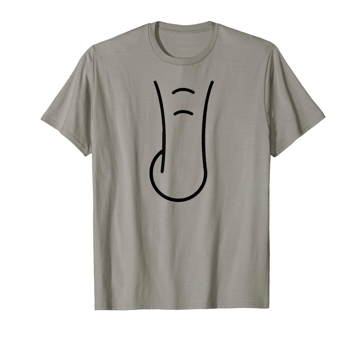 Elephant Trunk Funny Animal Simple Lazy Elephant Costume T-Shirt