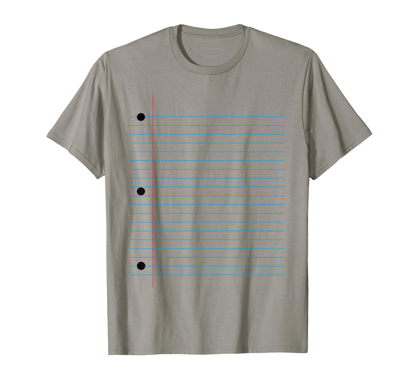 Funny Lined Notebook Paper Group Halloween Costume T-Shirt