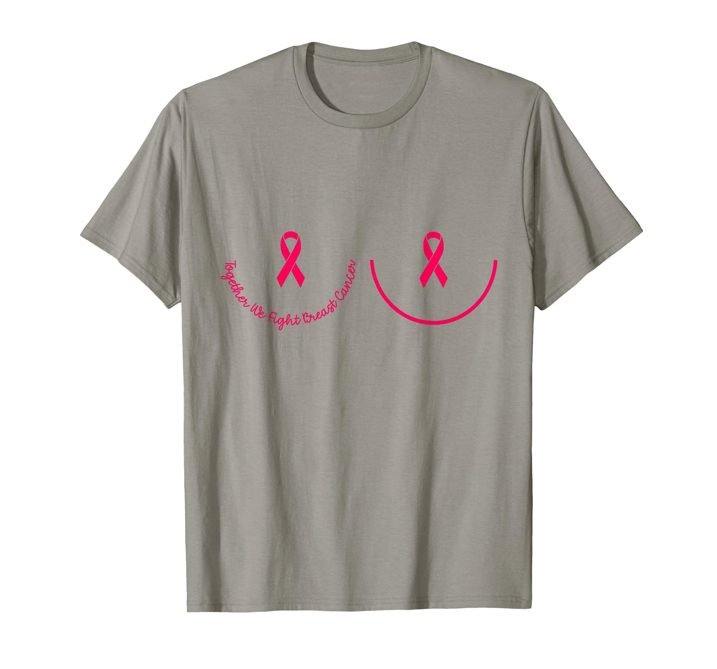 Motivational Support Breast Cancer Awareness Pink Ribbon T-Shirt