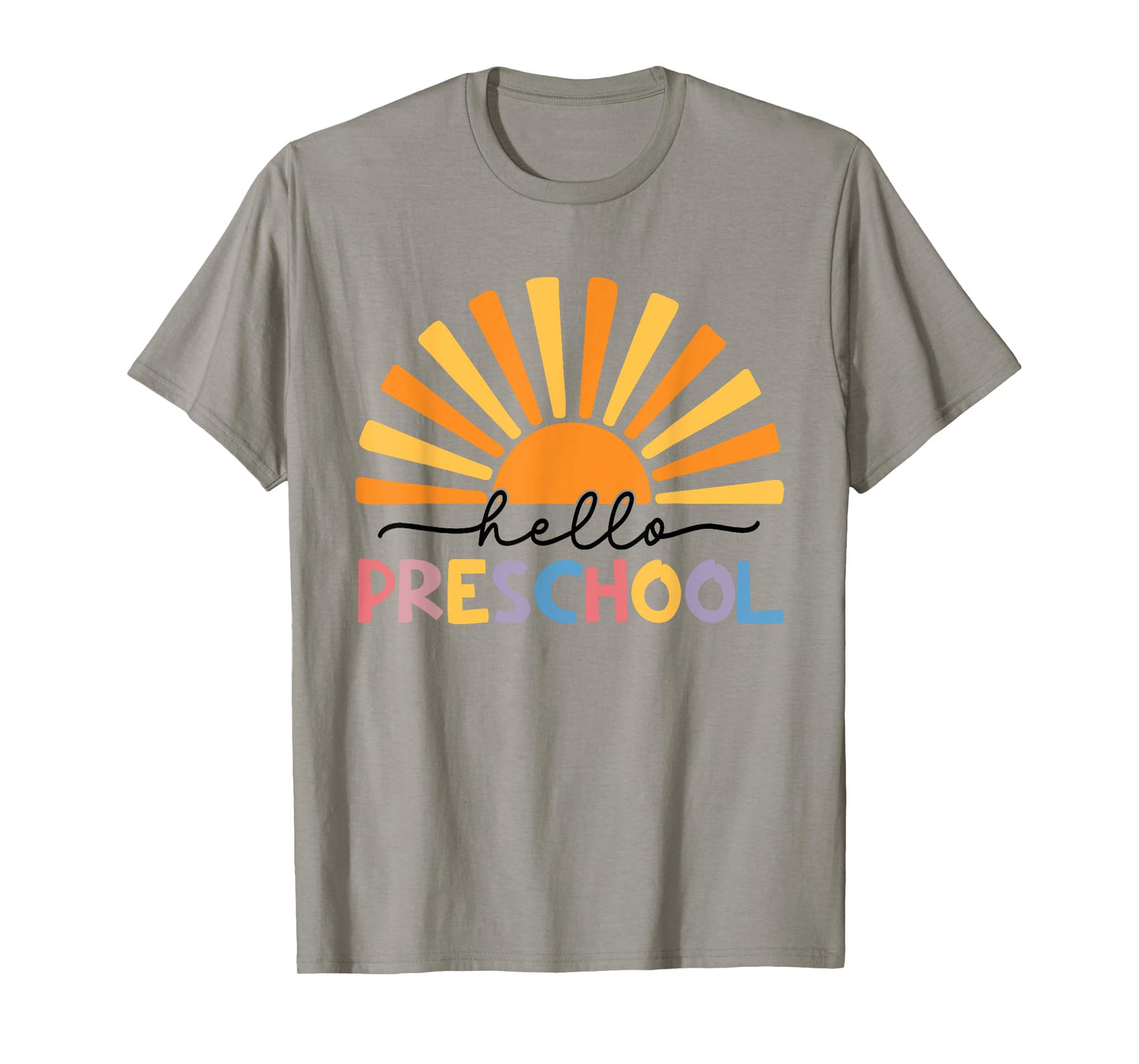 Back To School Hello Preschool For Kids Teacher Women T-Shirt