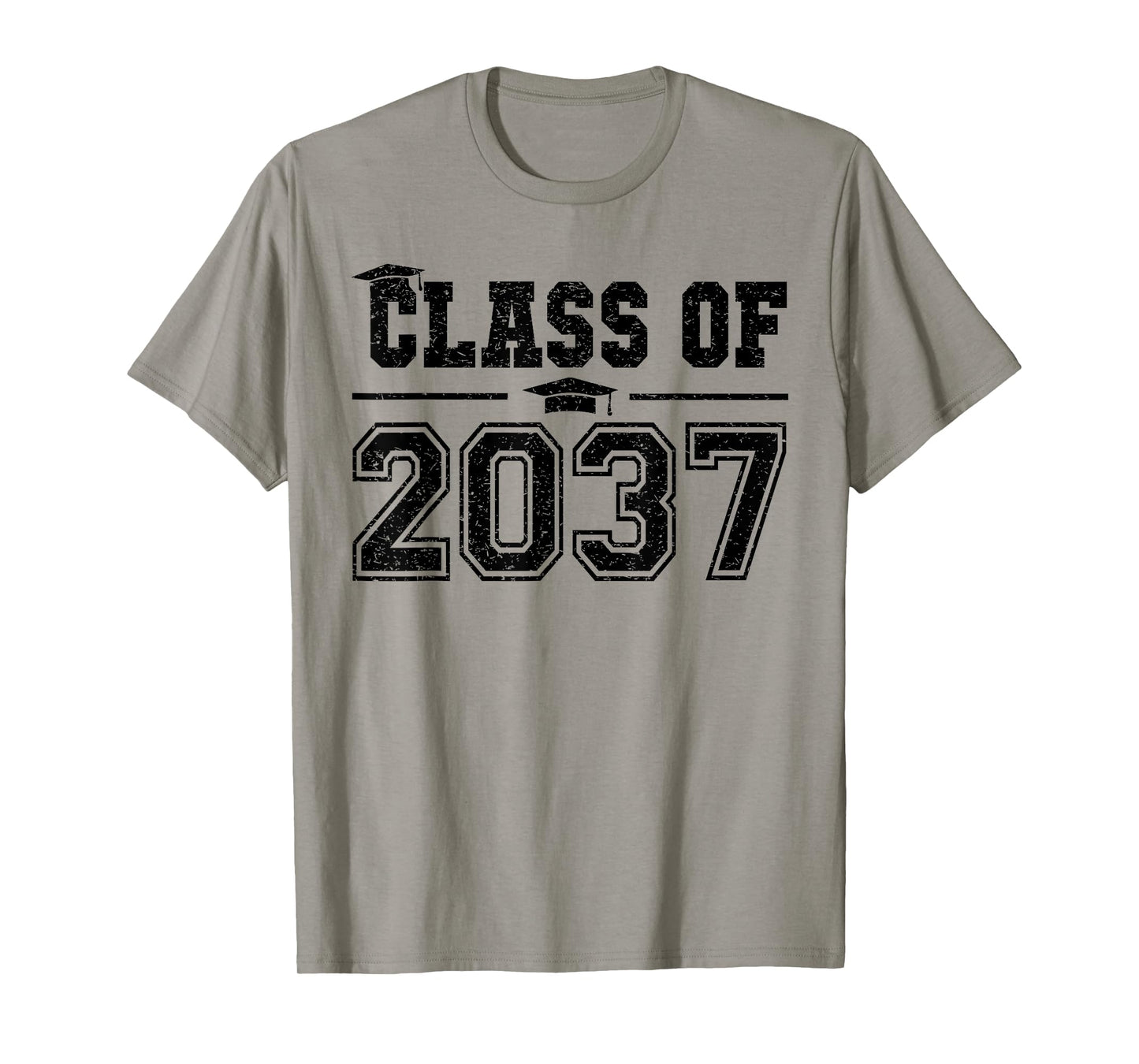 Class of 2037 Grow With Me Graduation First Day of School T-Shirt